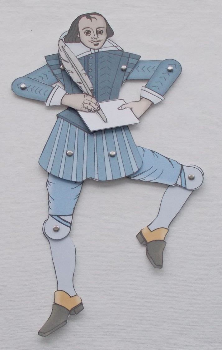 William Shakespeare Movable Paper Doll