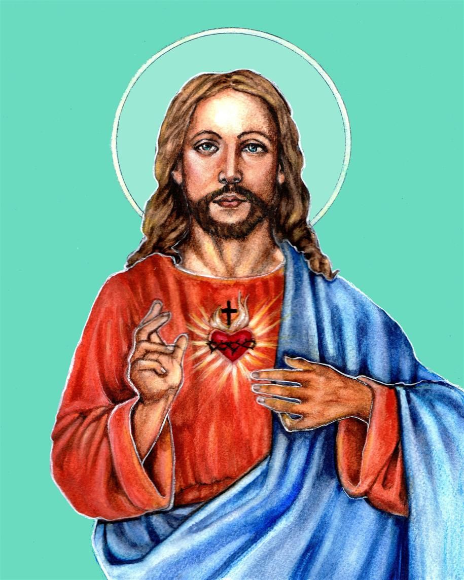 Image of Jesus  -  Free download for you to print