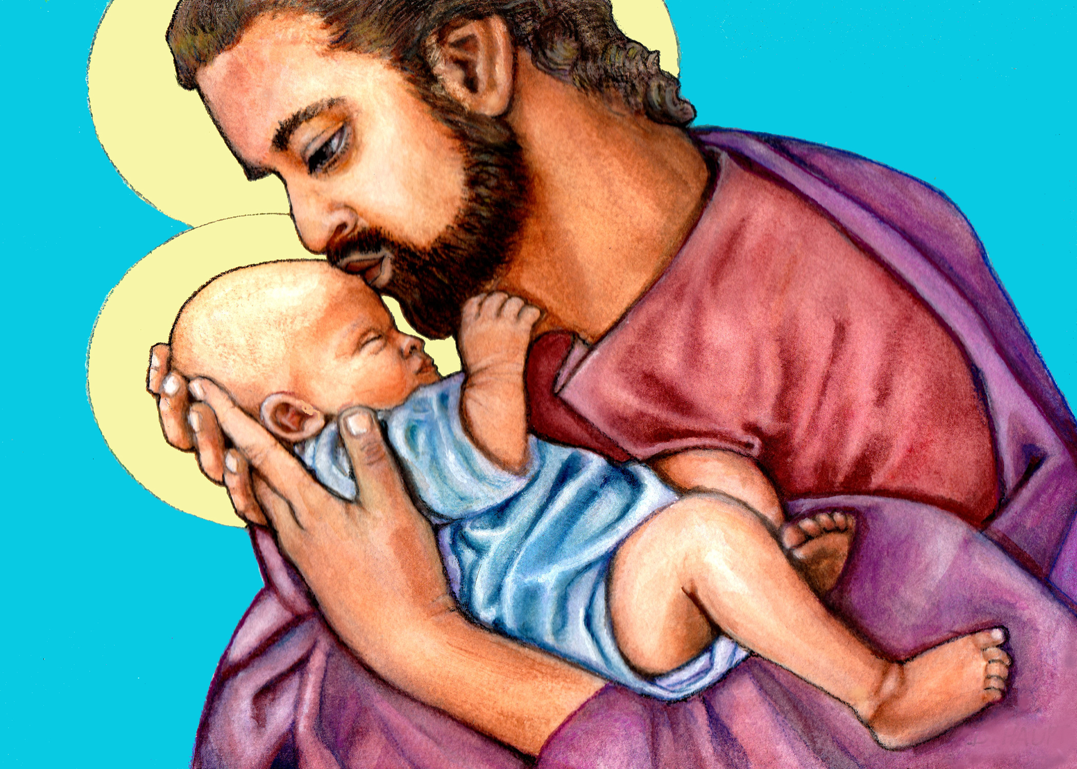 Jesus and Saint Joseph